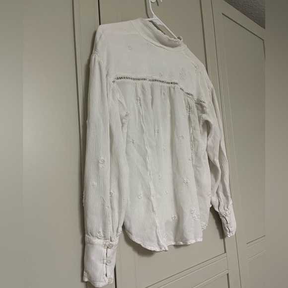 Free People Wishful Moments Blouse Size Small - Picture 10 of 12